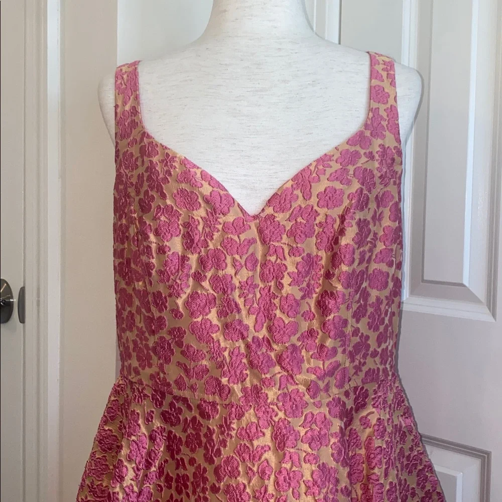 JILL JILL STUART Pink Floral Sweetheart Dress size 14 - Picture 3 of 14
